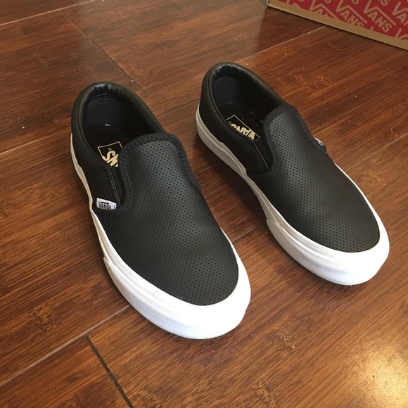 leather vans size 2